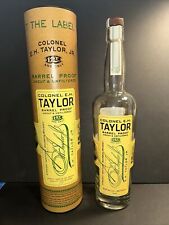 Colonel EH Taylor BARREL PROOF Bourbon Empty Bottle And Tube 750ML. Bottled 2021 picture