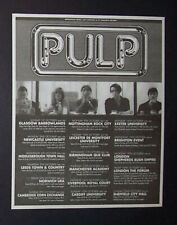 Pulp Different Class Tour 1995 Mini Poster Type Concert Ad, Promo Advert v.1 picture