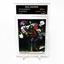 FLOWERS IN A GLASS VASE Paul Cezanne Card 2023 GleeBeeCo Holo Paint #FLPL-L /49 picture