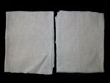2 Antique Vintage Pieces Cream Crash Linen Toweling Fabric 21