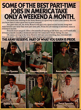 the US Army Reserve Earn Pride - Print Ad / Poster Promo Art 1977 picture