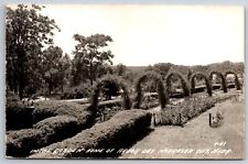 Nebraska City NE~City Gardens~Floral Arches~”Home of Arbor Day”~1940s RPPC picture