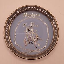 VTG SOUVENIR Montana ASHTRAY Blue picture