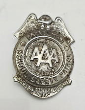 ANTIQUE PATROLMAN PIN AAA SCHOOL SAFETY PATROL BADGE CROSS GUARD PIN COLLECTIBLE picture