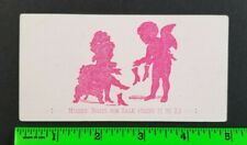 Vintage 1880's Cherub Custom Fitting Ladies Boots Shoes Business Card picture