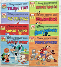 Walt Disney Discovery Read Along Series 8 Vintage Books Only Lot  ( No Tapes ) picture