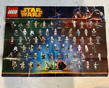 Lego Star Wars Double Sided Poster 2014 Minifigures 2015 Playsets 23” X 33” picture