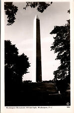 Vtg Washington DC TWashington Monument RPPC Real Photo Mainzer Postcard picture