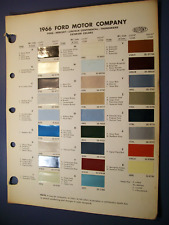 1966 Ford Lincoln Mercury Mustang Comet T-Bird Falcon DuPont car paint chips set picture