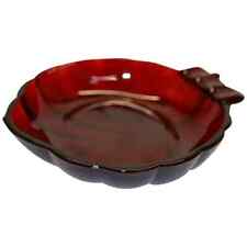 Vintage Anchor Hocking Royal Ruby Glass Ashtray / Trinket / Candy Dish picture