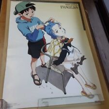 Neon Genesis Evangelion Rei Shinji Haircut Art Poster B2 Size 1997 Rare picture