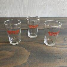 3-Pack Rare Vintage HOOTERS AIR Airlines Restaurant Drinking Glass 3 3/4