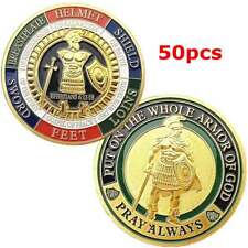 50pcs New Put On the Whole Armor Of God Commemorative Challenge Coin Collection picture