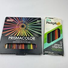 Vintage Berol Prismacolor Colored Pencil PC953 Box of 21 & 12 Pedigree Pencils picture