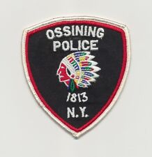 Ossining NY Police Shoulder Patch (Obsolete) - Native American Design picture