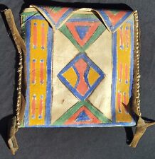 Painted Rawhide Parfleche Bag Plains Indians Authentic Old picture