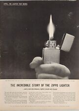 1959 Print Magazine Advertisement Incredible Story of the Zippo Lighter picture