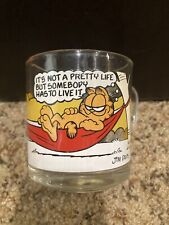 Vintage 1978 Garfield Glass Mugs from McDonalds 
