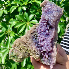 1.61LB Beautiful Natural Purple Grape Agate Chalcedony Crystal Mineral Specimen picture