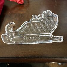 Waterford Crystal 1998 Memories Of Christmas Sled Case Bag Look picture
