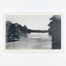 Walkerton Ontario Saugeen River Postcard 1950s Canada Vintage Nature Art A2688 picture