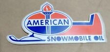 1960-70s Era American Gas & Motor Oil Company Snowmobile sticker picture