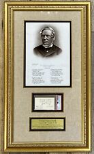 SAMUEL FRANCIS SMITH (America-My Country Tis of Thee) signed framed display-PSA picture