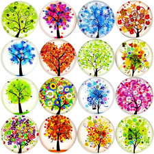 16 PCS Beautiful Glass Refrigerator Magnets Stickers Office Cabinets Decorative  picture