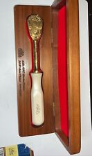 NEW Mac Tools Limited Edition 24K Gold Plated Ratchet XR1990 w/Wood Box  09456 picture