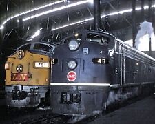 1980s LOCOMOTIVES in St Louis Train Shed 8.5X11 PHOTO picture