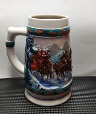 1993 Budweiser Holiday Stein Collection Special Delivery By Artist Nora Loerber picture