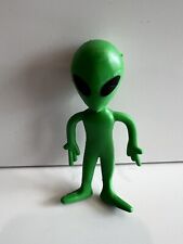 Rare Green Alien UFO 3 5/8 PVC & Wire Bendy Figure picture