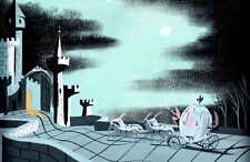 Mary Blair Disney Cinderella Carriage Going to the Castle Ball Horses Print picture