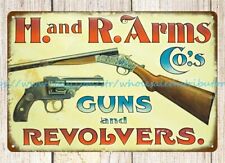 H. and R. Arms guns revolvers metal tin sign cafe pub wall art decor picture
