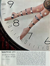 Vintage 1967 Sexy Longines Tissot Timex variety Watch original print A479 picture