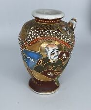 Vintage Japanese Royal Satsuma Dragon Moriage Vase Immortals 5”, Imperfect picture