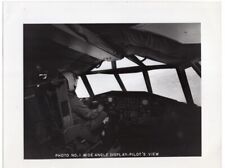 1980s Pilot in Cockpit of Large Unknown Aircraft 8.5x11 Original Photo picture