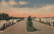Oklahoma City,OK Boyer Hotel Courts MWM Linen Postcard Vintage Post Card picture