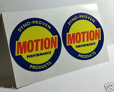 Pair of BALDWIN MOTION PERFORMANCE Vintage Style DECALS, Vinyl STICKERS picture
