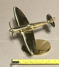 Brass WWII Supermarine Spitfire By Bates Brass Of Birmingham Desk Ornament picture