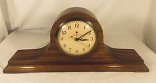 GENERAL ELECTRIC Wooden Tambour Mantel Clock Model 4F04 USA Working Vintage picture