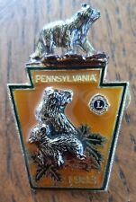 VINTAGE PENNSYLVANIA LIONS CLUB 1983 BEARS PIN picture