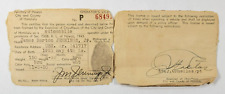 Chauffeurs License 1950 Territory of Hawaii City and County of Honolulu Vintage picture