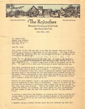 Elbert Hubbard II Book Publisher Autograph Signed Roycrofters Letter 1933 picture