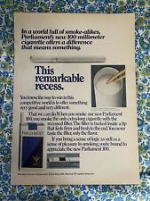 Vintage 1970 Parliament 100’s Cigarettes Print Ad New 100 Millimeter Extra Long picture