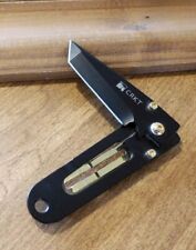 COLUMBIA RIVER CRKT New Black and Gold KISS Black Plain Tanto Blade Knife/Knives picture