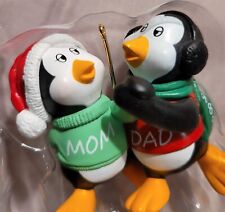 Vintage Hallmark Ornament Mom and Dad NEW 1989 Penguins with Box ~ Cute  picture