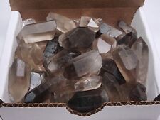 Smoky Quartz Points Collection 1/2 LB Natural Clear Brown Crystals Brazil picture