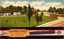 Linen Postcard Alhambra Courts in Knoxville, Tennessee picture