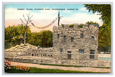 Monkey Island, Riverside Park, Independence Kansas KS Postcard picture